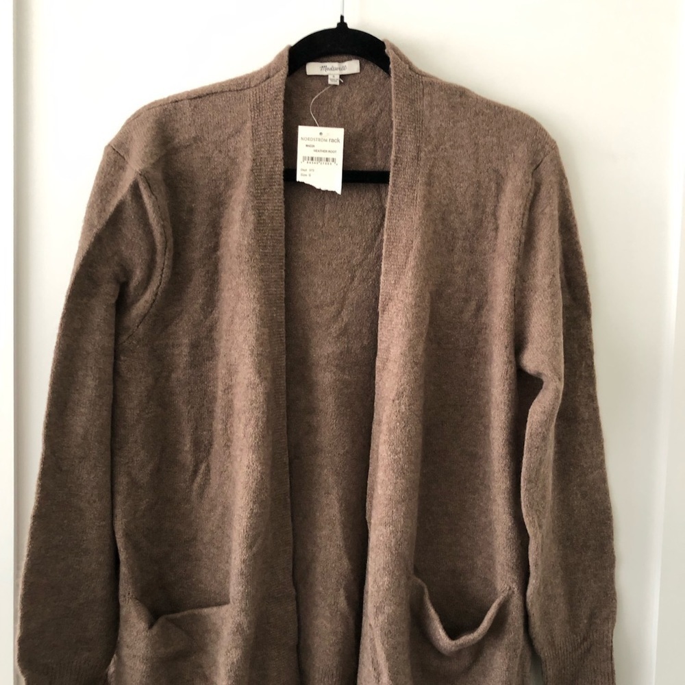 Madewell Brown Cozy Walker Cardigan S - Picture 4 of 8